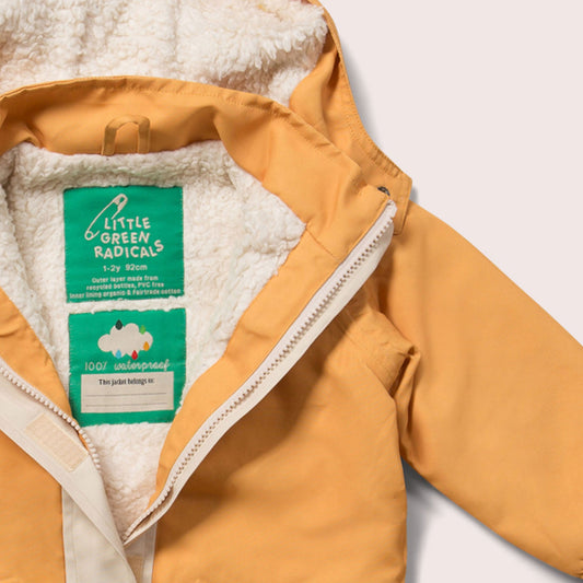 Gold Recycled Waterproof Winter Coat