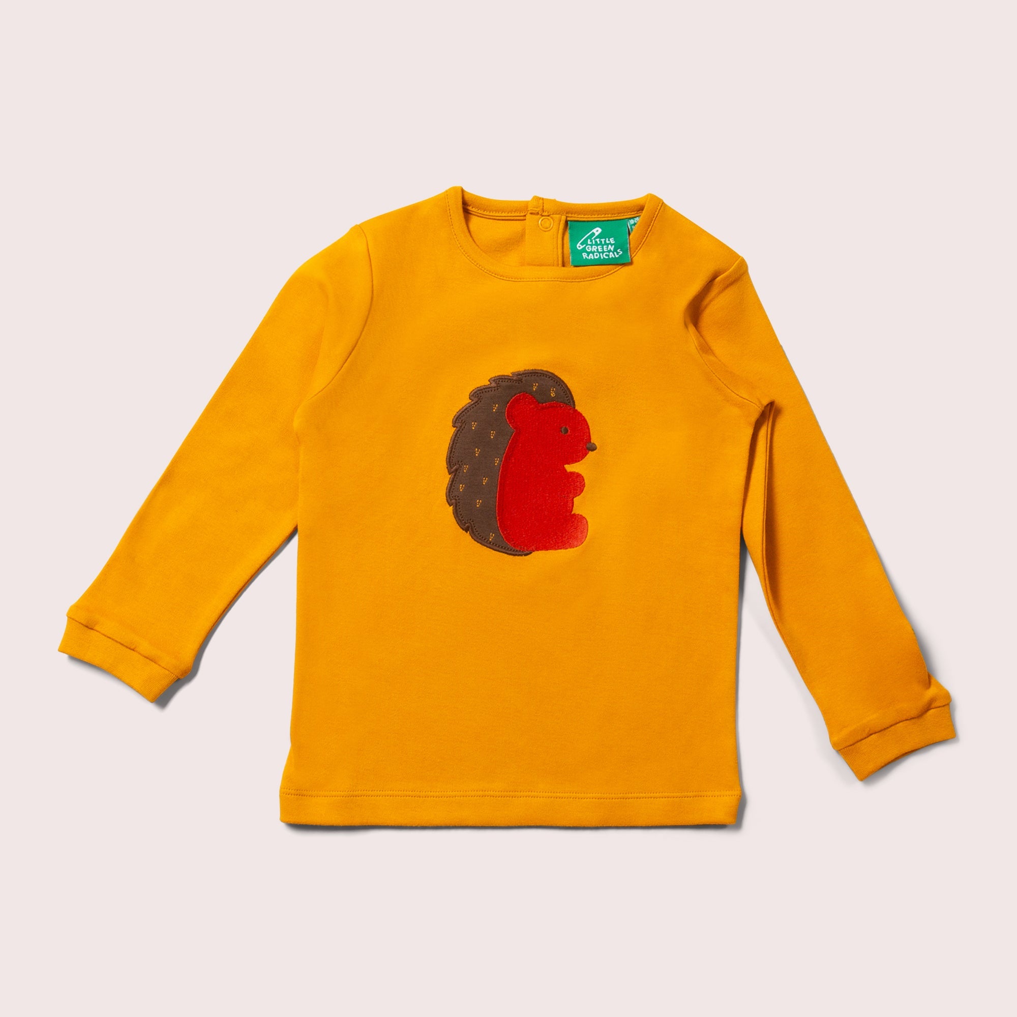 Little Hedgehog Applique Long Sleeve T-Shirt – Little Green Radicals