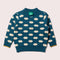 From One To Another Teal Cloud Snuggly Knitted Jumper