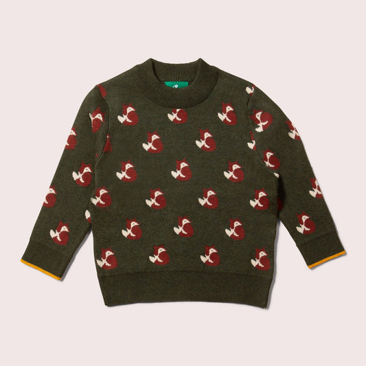 From One To Another Fox Knitted Jumper
