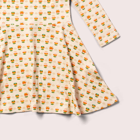 Little Blooms Long Sleeve Spinny Dress