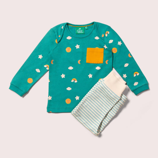 Turquoise Skies Organic T-Shirt & Jogger Playset