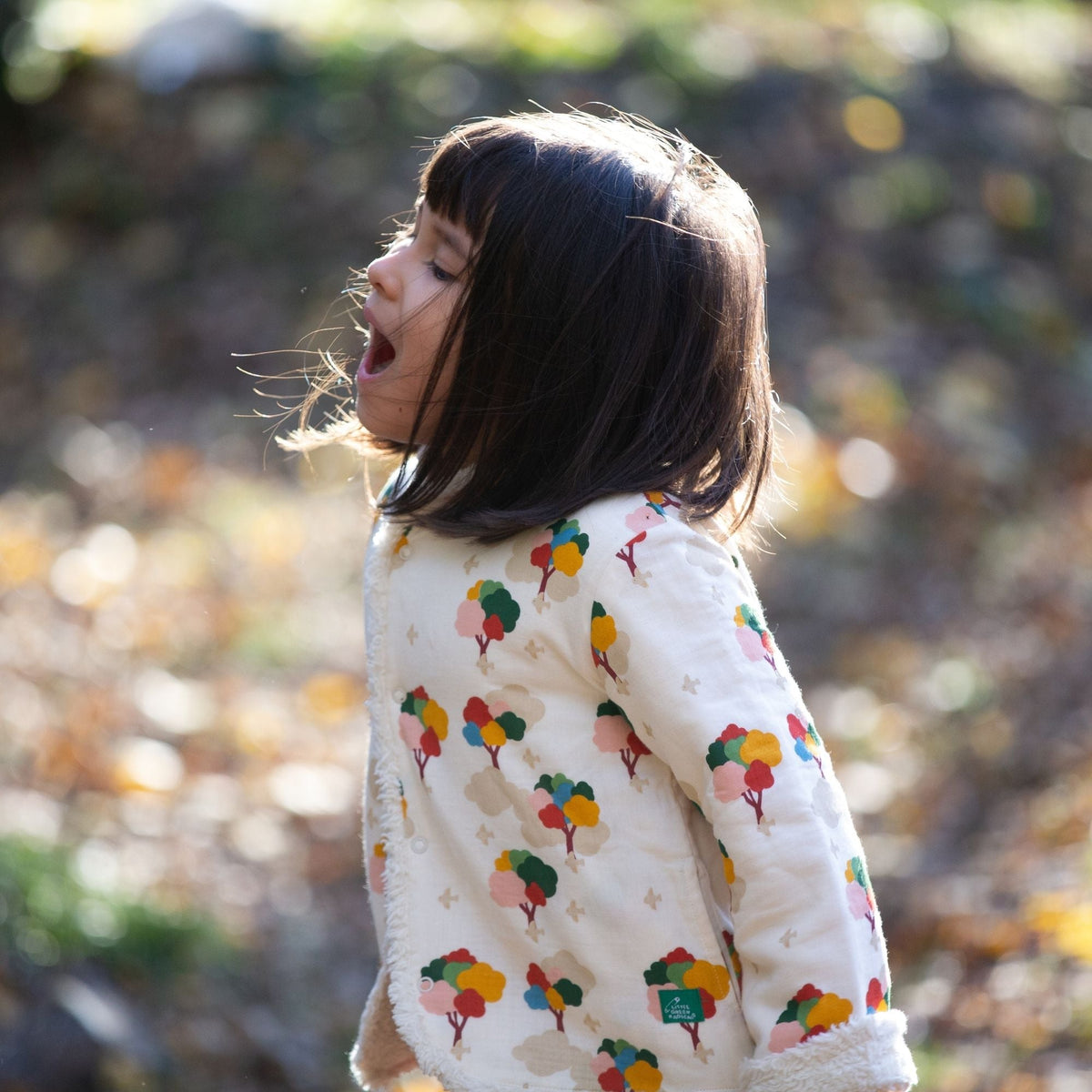 Rainbow Trees Reversible Cosy Jacket – Little Green Radicals