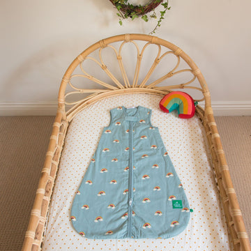 Over the Rainbow Organic Baby Sleeping Bag 1 Tog