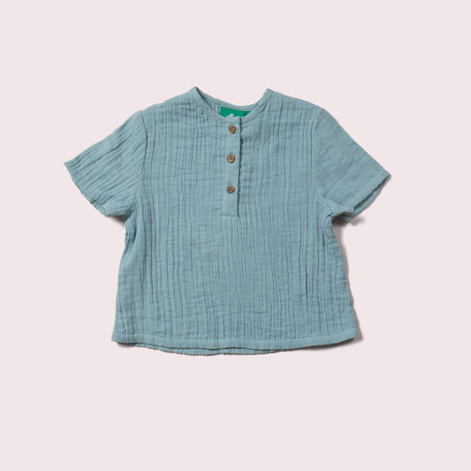 Little-Green-Radicals-Blue-Muslin-Loose-Short-Sleeve-Top