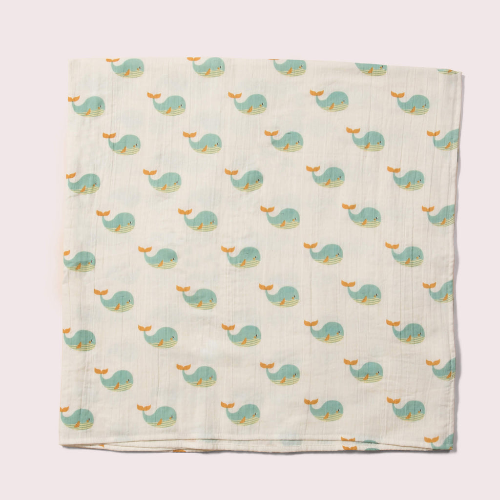 Little-Green-Radicals-Blue-Organic-Baby-Muslin-Set-2-Pack-With-Whale-Print-Single