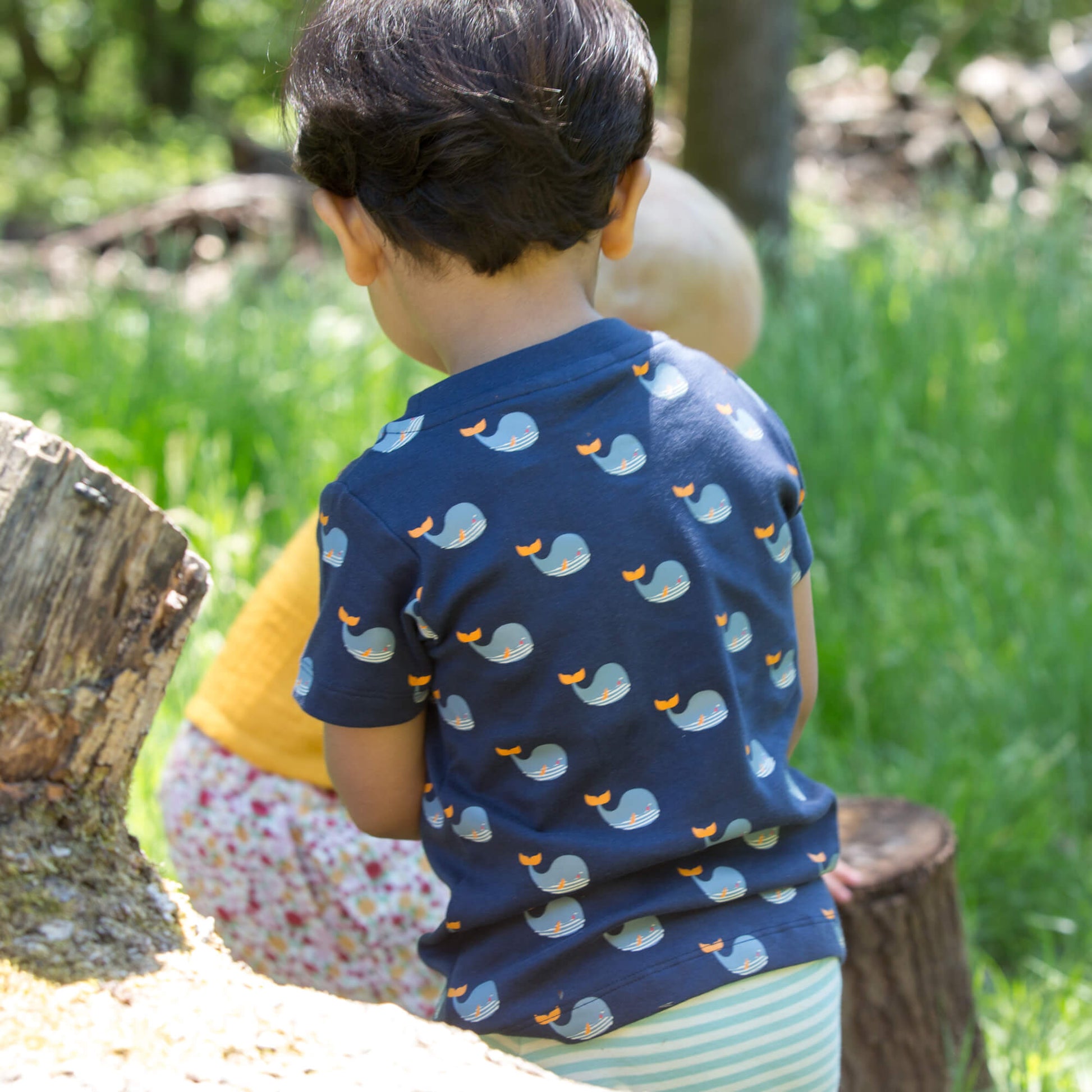 Little-Green-Radicals-Blue-T-Shirt-And-Jogger-Playset-With-Whale-Print-Kid-Back