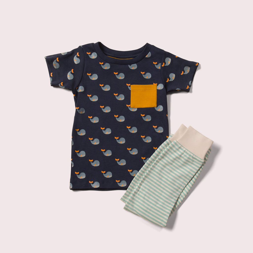 Little-Green-Radicals-Blue-T-Shirt-And-Jogger-Playset-With-Whale-Print