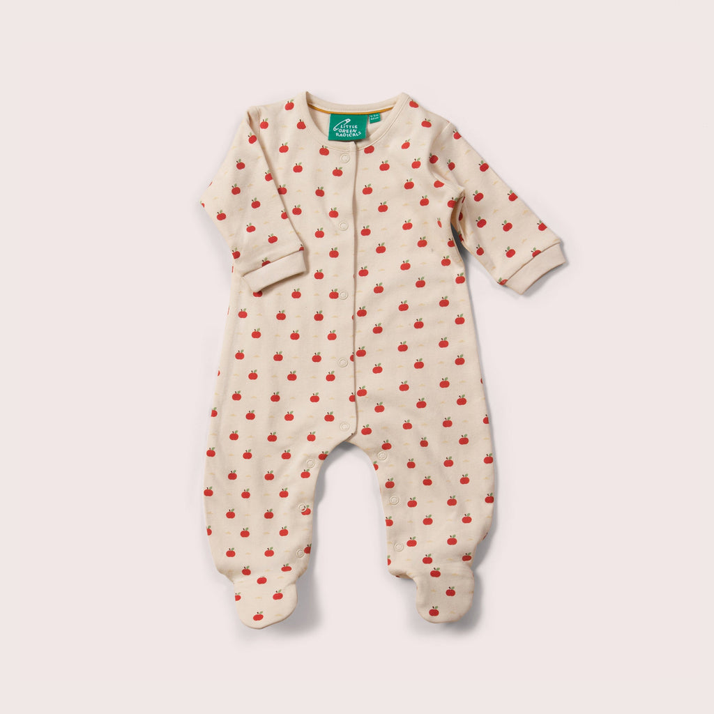 Little-Green-Radicals-Cream-Organic-Babygrow-With-Apple-Print