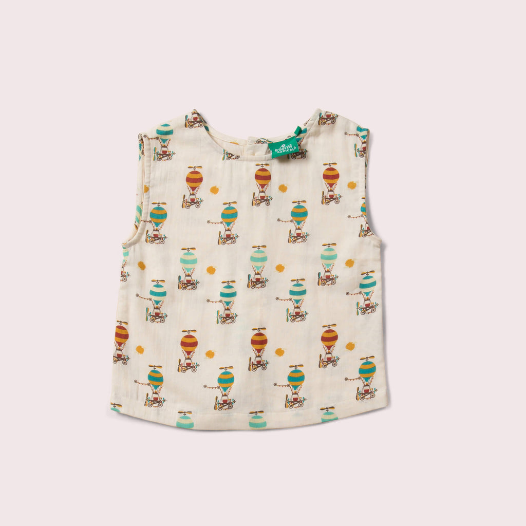 Little-Green-Radicals-Cream_Blue-And-RedSleeveless-Blouse-With-Hot-Air-Balloon-Print