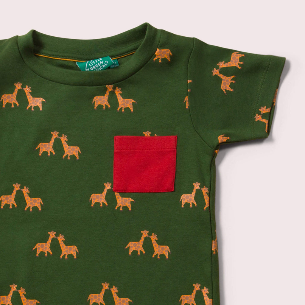 Little-Green-Radicals-Green-And-Red-T-Shirt-And-Jogger-Playset-With-Giraffe-Print-Top-Closeup