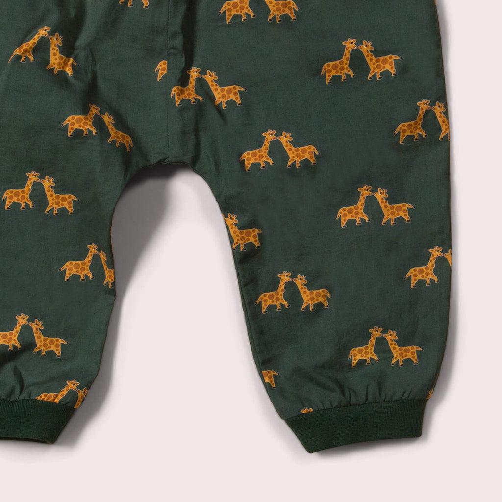 Little-Green-Radicals-Green-And-Yellow-Jelly-Bean-Joggers-With-Giraffe-Print-Closeup-View