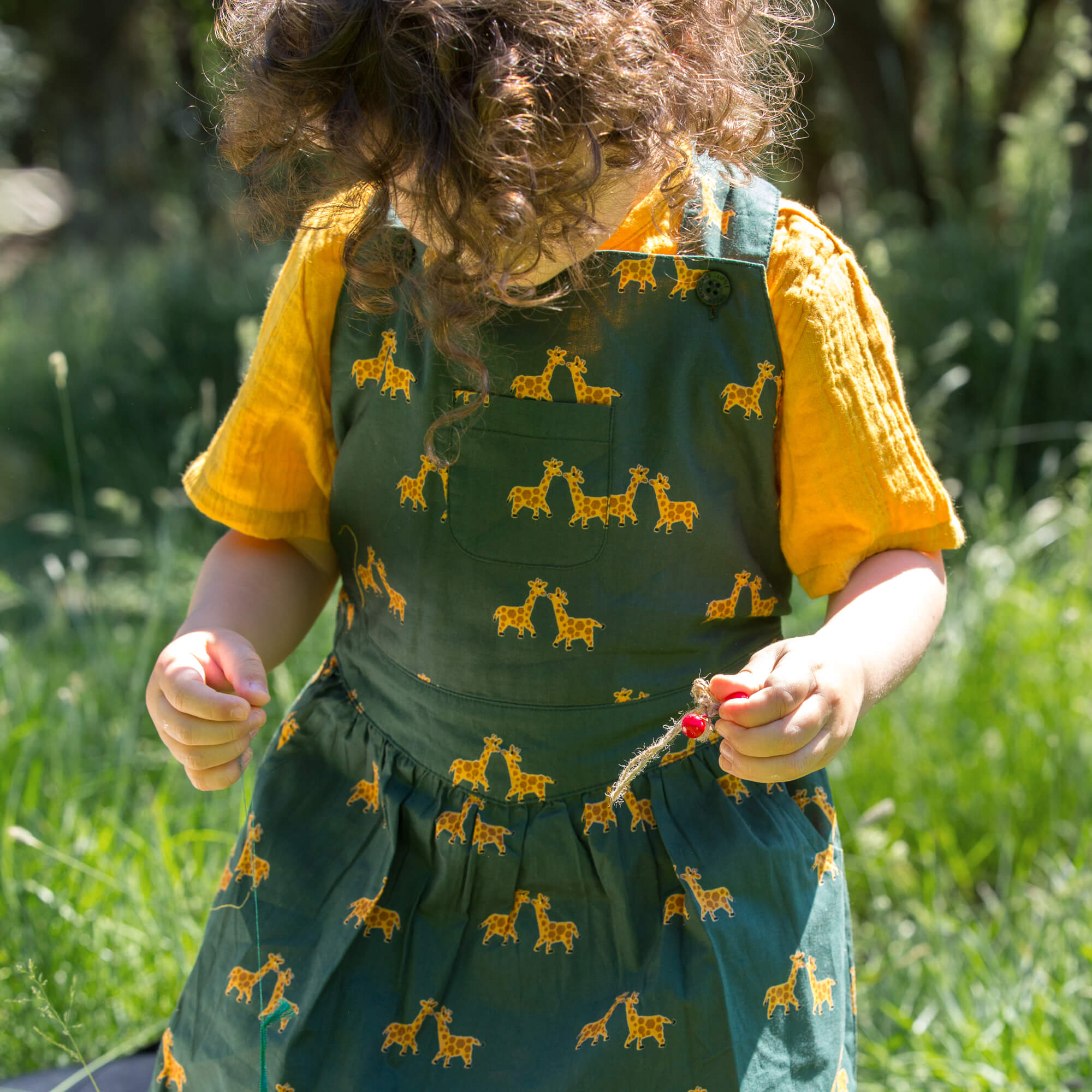 Kids Giraffe Days Pinafore Dress – Little Green Radicals