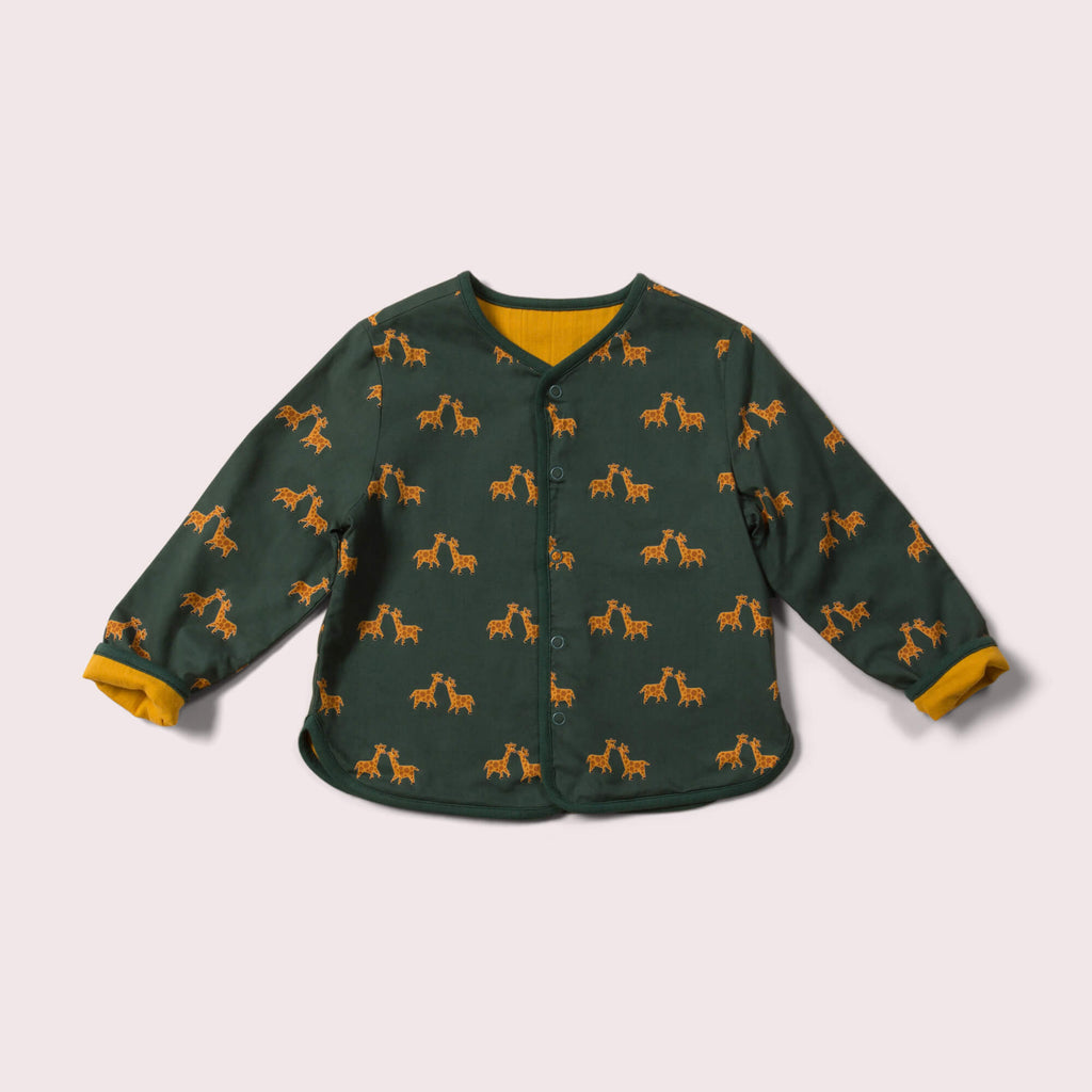 Little-Green-Radicals-Green-And-Yellow-Reversible-Spring-Jacket-With-Giraffe-Print