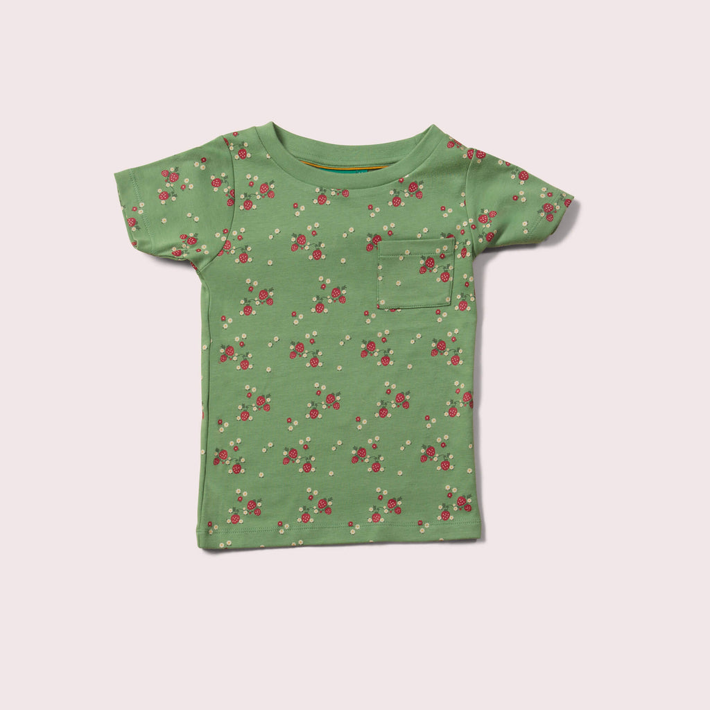 Little-Green-Radicals-Green-T-Shirt-And-Jogger-Playset-With-Strawberry-Print-Top