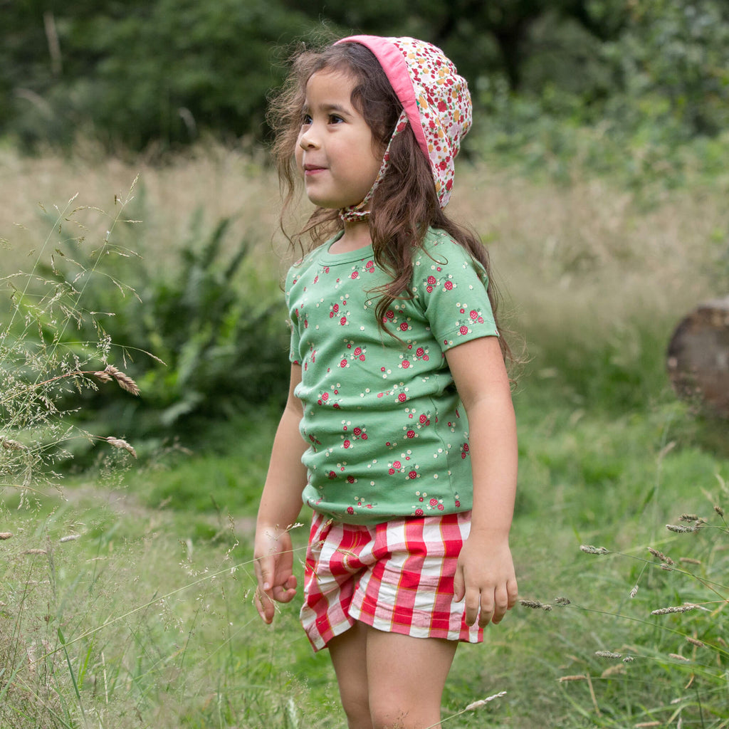 Little-Green-Radicals-Green-and-Red-Short-Sleeve-T-Shirt-With-Strawberry-Print-Kid