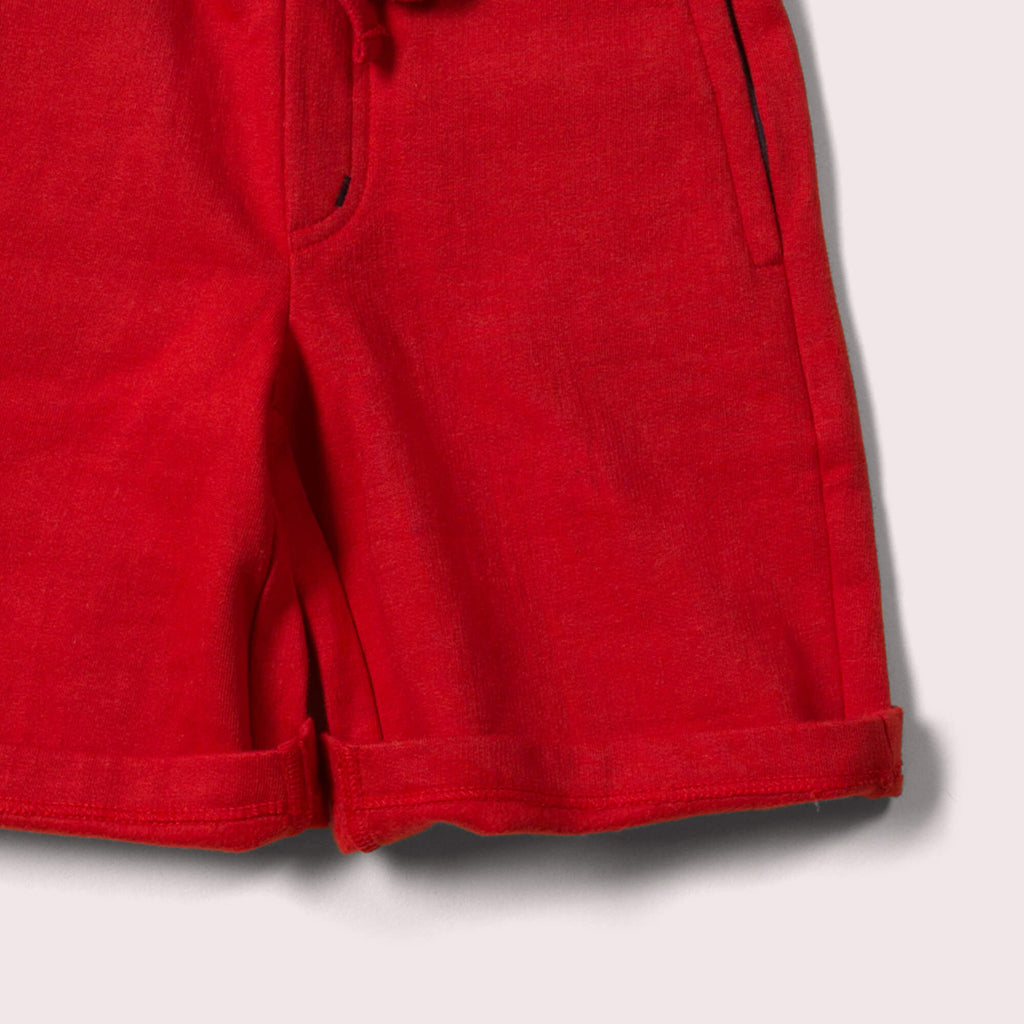 Little-Green-Radicals-Red-Jogger-Shorts-Closeup-View