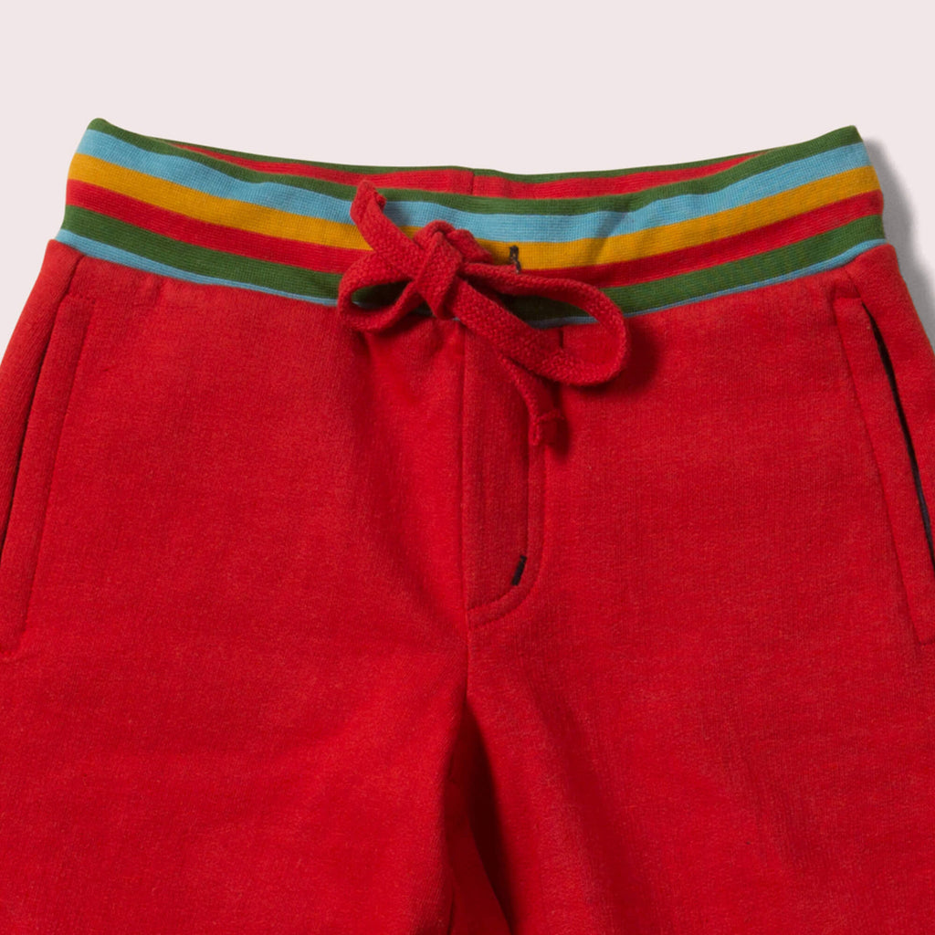 Little-Green-Radicals-Red-Jogger-Shorts-Closeup