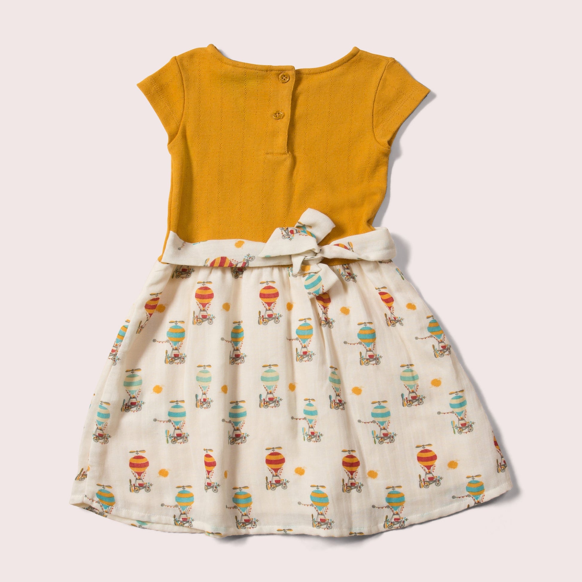 Little-Green-Radicals-Yellow-Little-Twirler-Dress-With-Air-Balloon-Print-Back