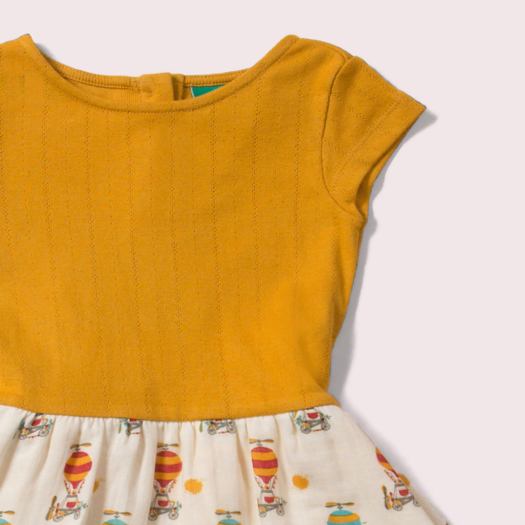 Little-Green-Radicals-Yellow-Little-Twirler-Dress-With-Air-Balloon-Print-Closeup