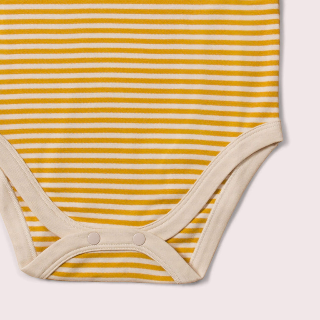 Little-Green-Radicals_Cream-and_Yellow-Striped-Baby-Bodies-Set-Two-Pack-Closeup