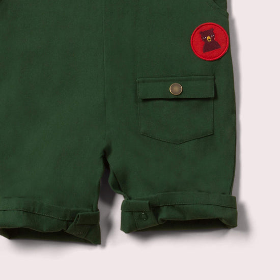 Little-Green-Radicals_Green-Shortie-Dungarees-Closeup-View