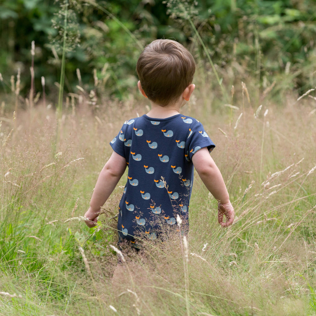 Little-Green-Radicals_Navy-and-Blue-Organic-Shortie-Romper-With-Whale-Print-Kid-_Back