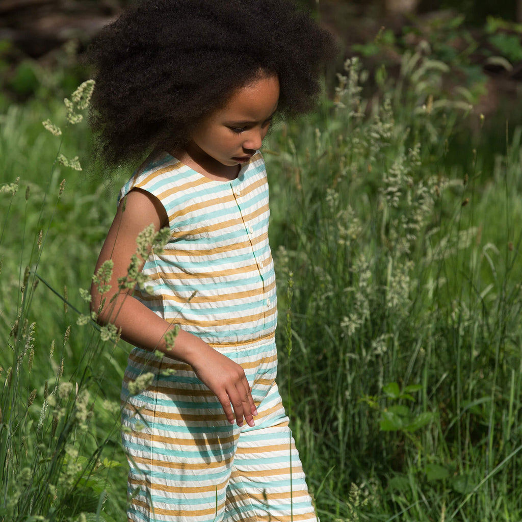 Little-Green-Radicals_Yellow-Blue-And-Cream-Striped-Cropped-Summer-Jumpsuit-Kid-Side