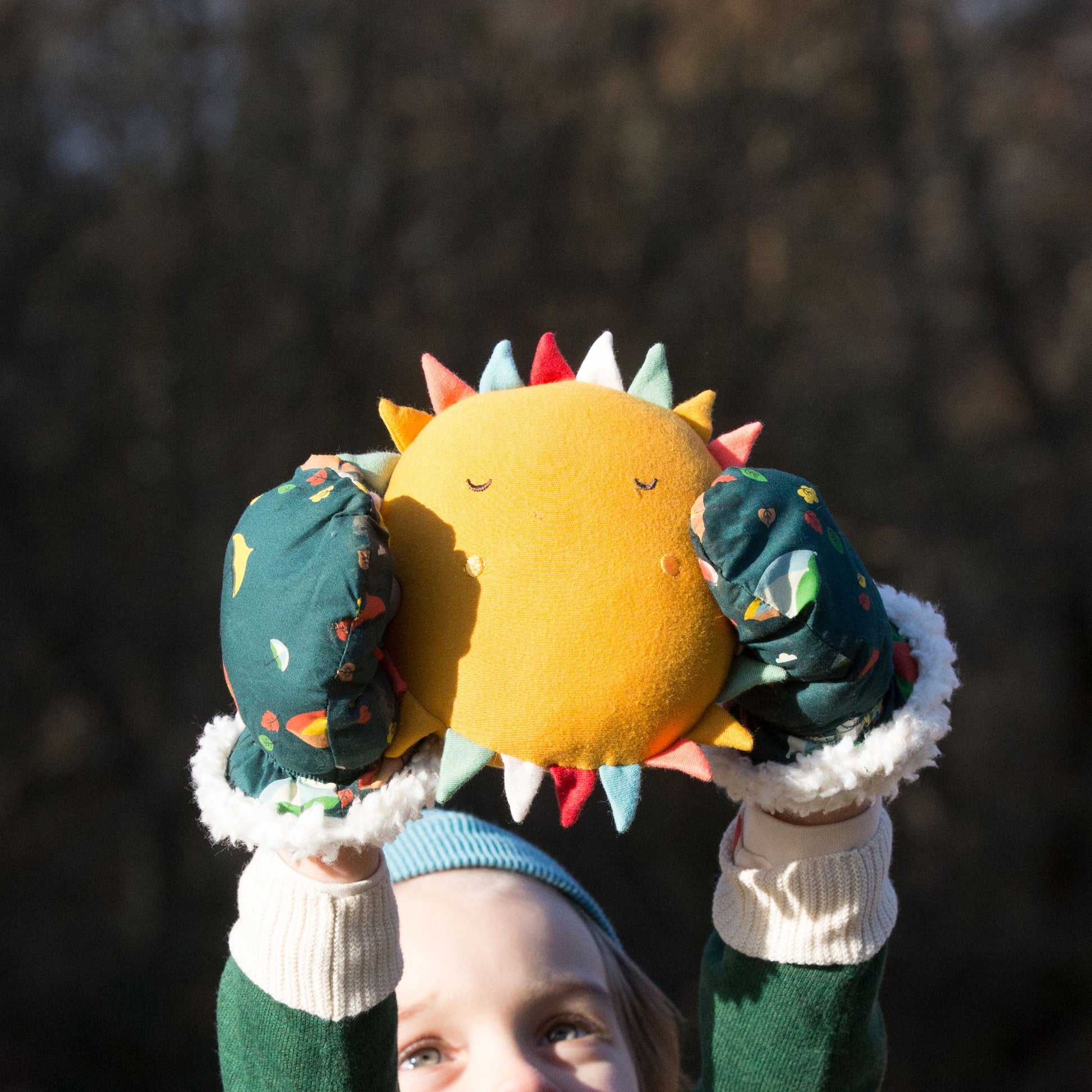 Little-Green-Radicals_Yellow-Organic-Soft-Toy-In-Sun-Shape-Kid