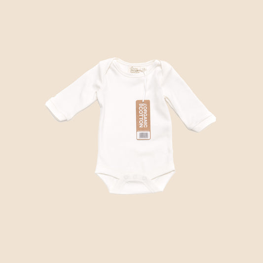 Natural Long Sleeve Baby Body - Single