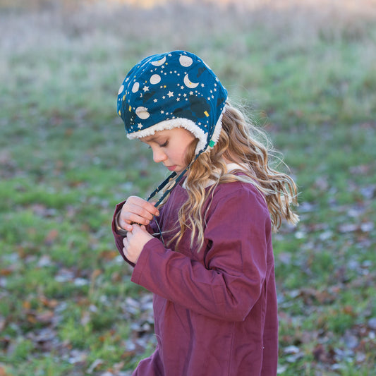 Moon & Stars Sherpa Hat