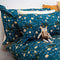 Reversible Moon & Stars Organic Duvet & Pillow Bed Set