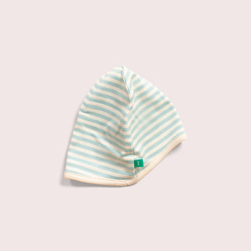 Powder Blue Stripe Baby Hat