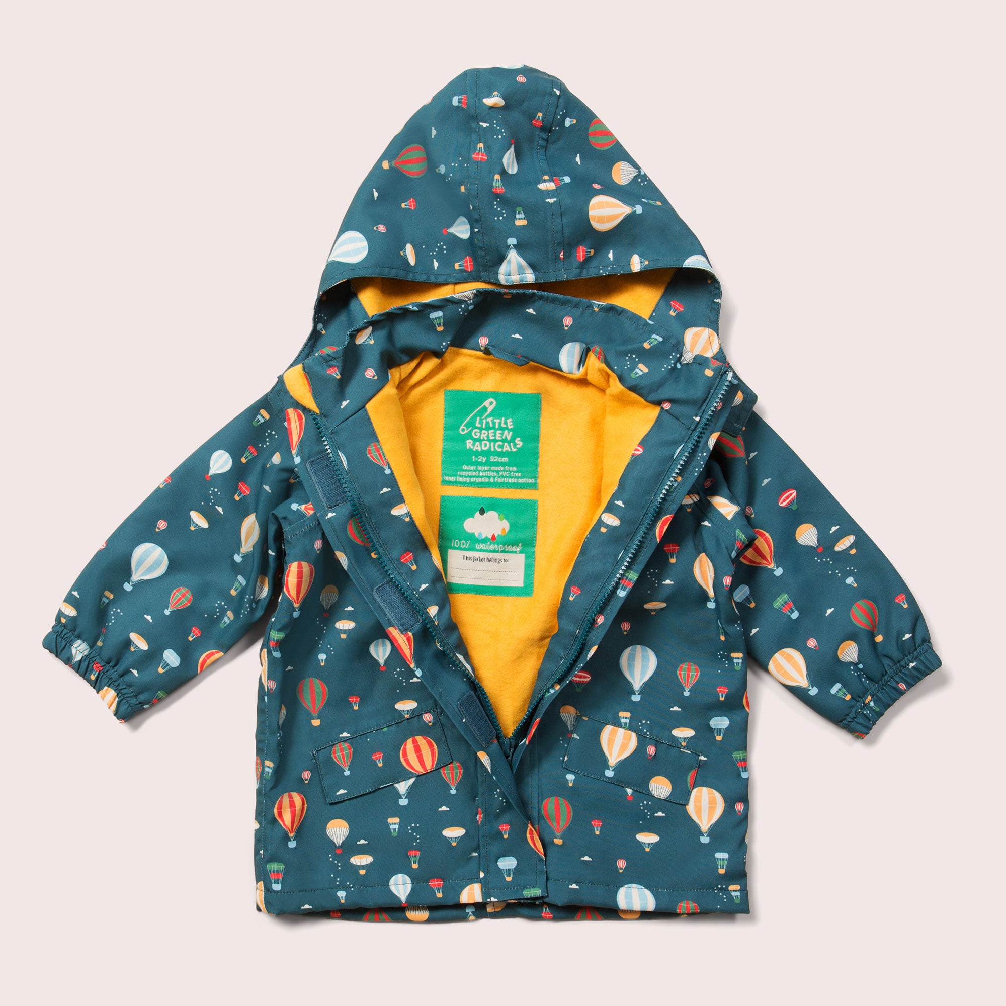 Kids Higher Ground Waterproof Lined Recycled Raincoat – Little