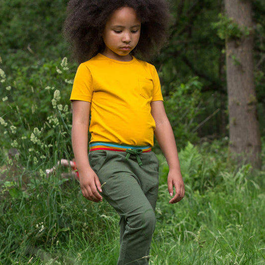 Green Marl Rainbow Organic Comfy Joggers