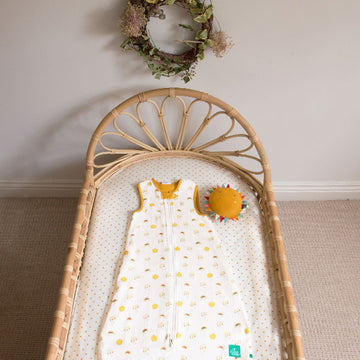 Sunshine & Rainbows Organic Baby Sleeping Bag - 1 Tog