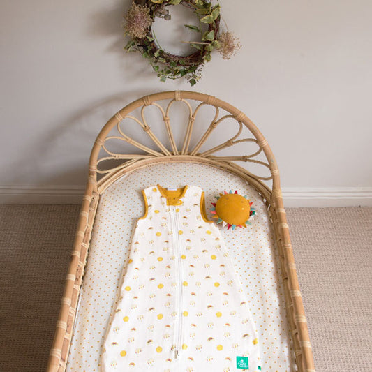 Sunshine & Rainbows Organic Baby Sleeping Bag - 1 Tog