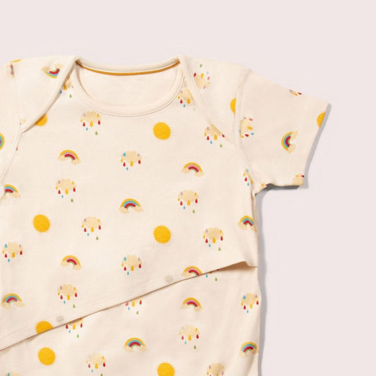 Sunshine & Rainbows Easy Feeding Adaptive Bodysuit