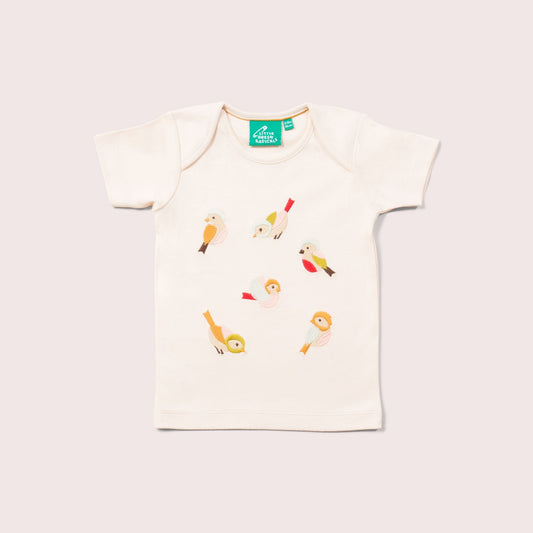 Little Birds Applique Short Sleeve T-Shirt