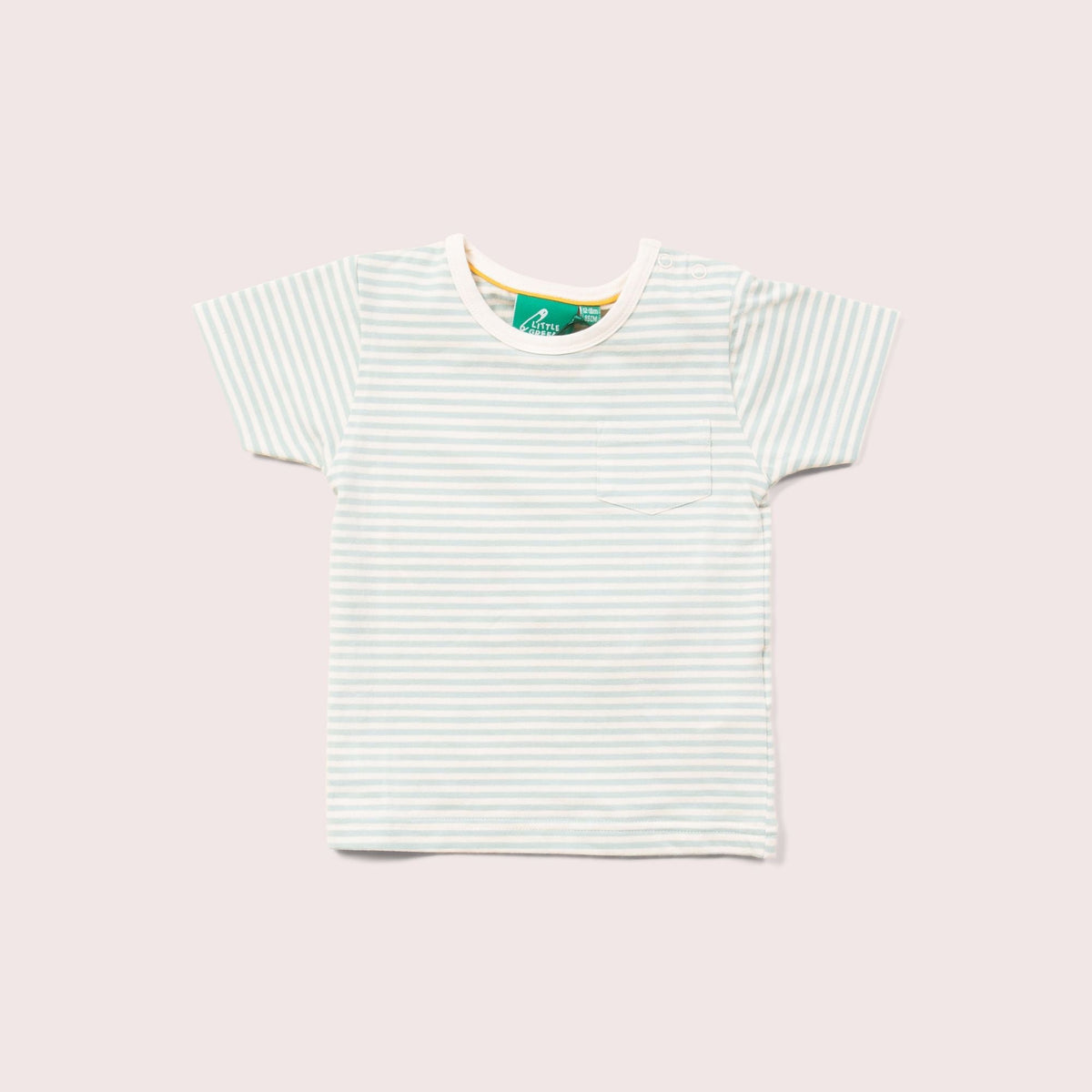 Blue Striped Organic Short Sleeve T-Shirt – Little Green Radicals