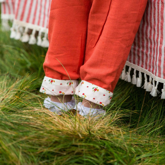 Spring Flowers Reversible Pull On Trousers