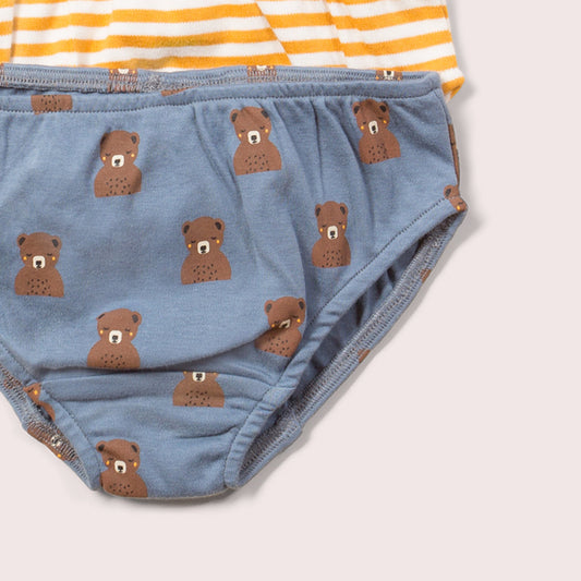 Little Bears Organic Underwear Set - 3 Pack