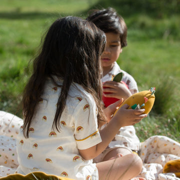 Summer Rainbows Button Through Pyjama Short Set