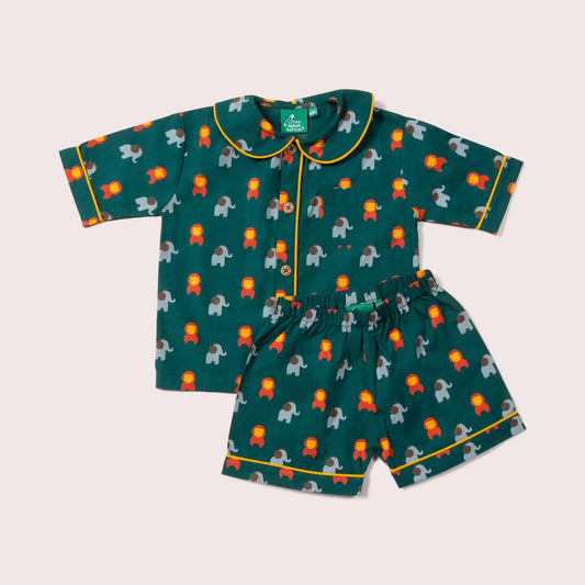 Wild Button Through Pyjamas Short Set