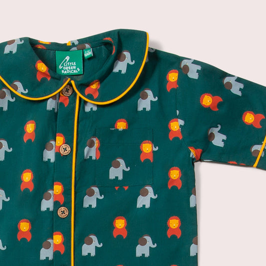 Wild Button Through Pyjamas Short Set