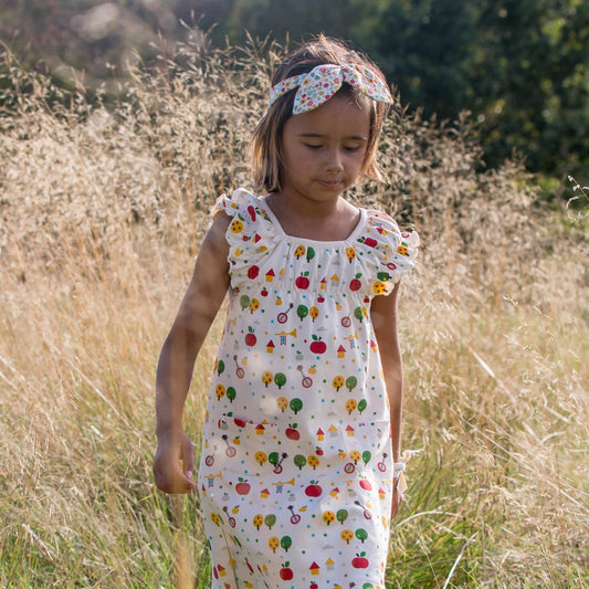 Apple Trees Interlock Playdays Dress