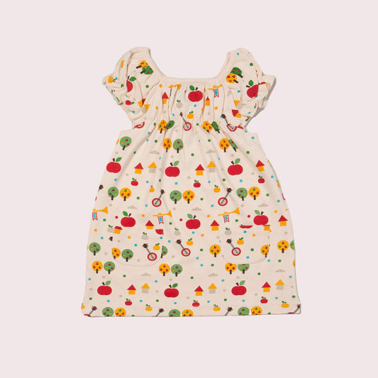Apple Trees Interlock Playdays Dress