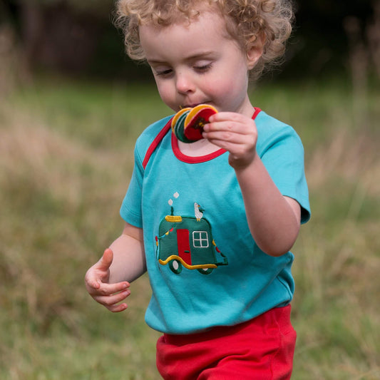 Campervan Adventures Applique Short Sleeve T-Shirt