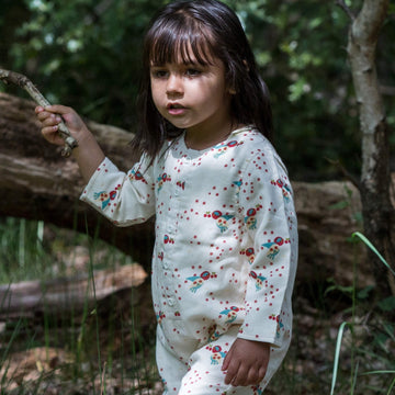 Cherry Blossom Organic Long Sleeve Jumpsuit