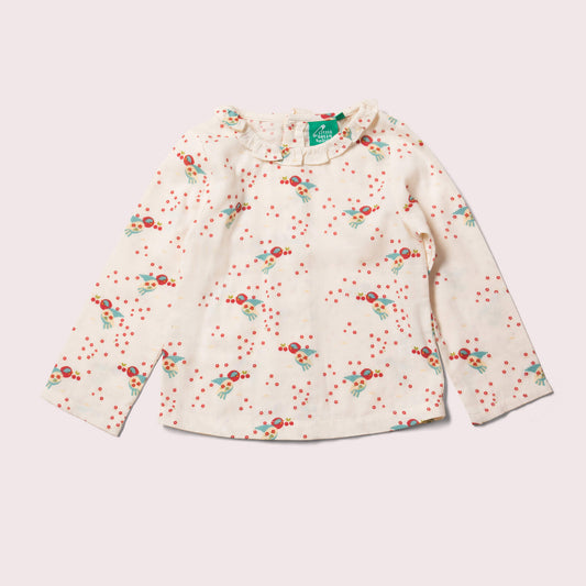 Cherry Blossom Peter Pan Collar Blouse